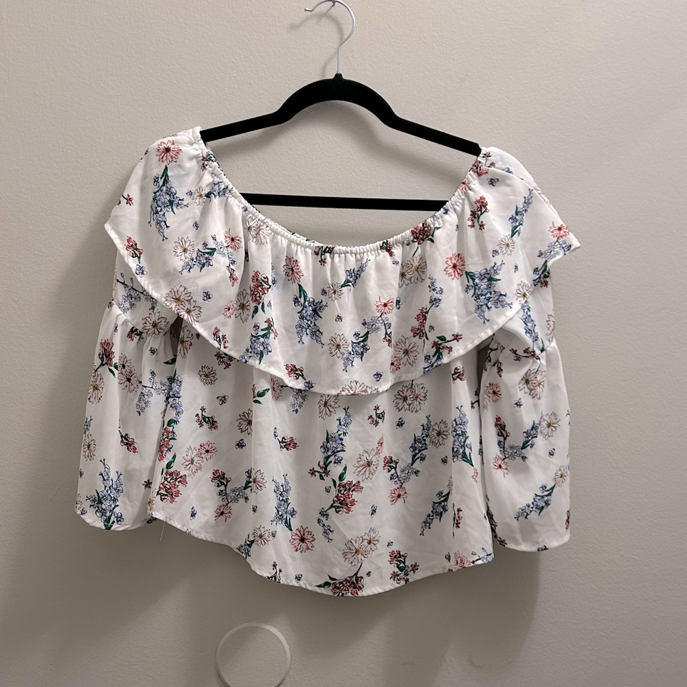 Floral Off The Shoulder Top